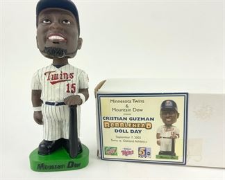 Authentic Commemorative MN Twins Christian Guzman Bobblehead 9/7/2002