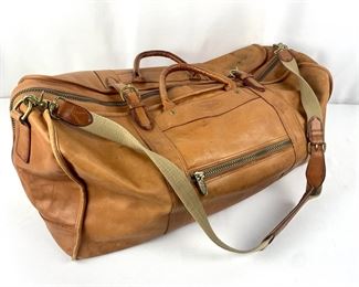TUMI Natural Leather Vintage Travel Duffle