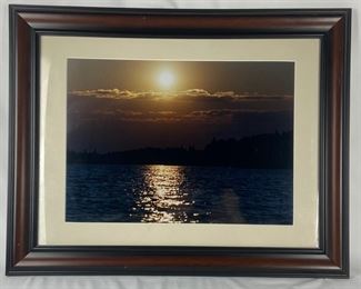 Paula Gardin Sunset on Water Framed Photo Image