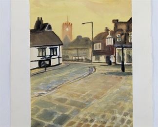 SANDWICH, Paul Mitchell Signed Watercolor with COA