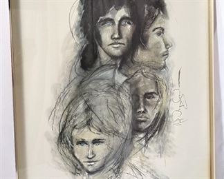 Mark Wayne Sanderson: L.E. Queen Rock Portrait in Frame