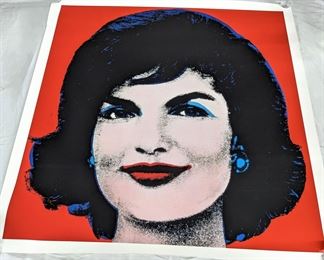 40x40 Red Jackie Print - Andy Warhol by McGaw Graphics