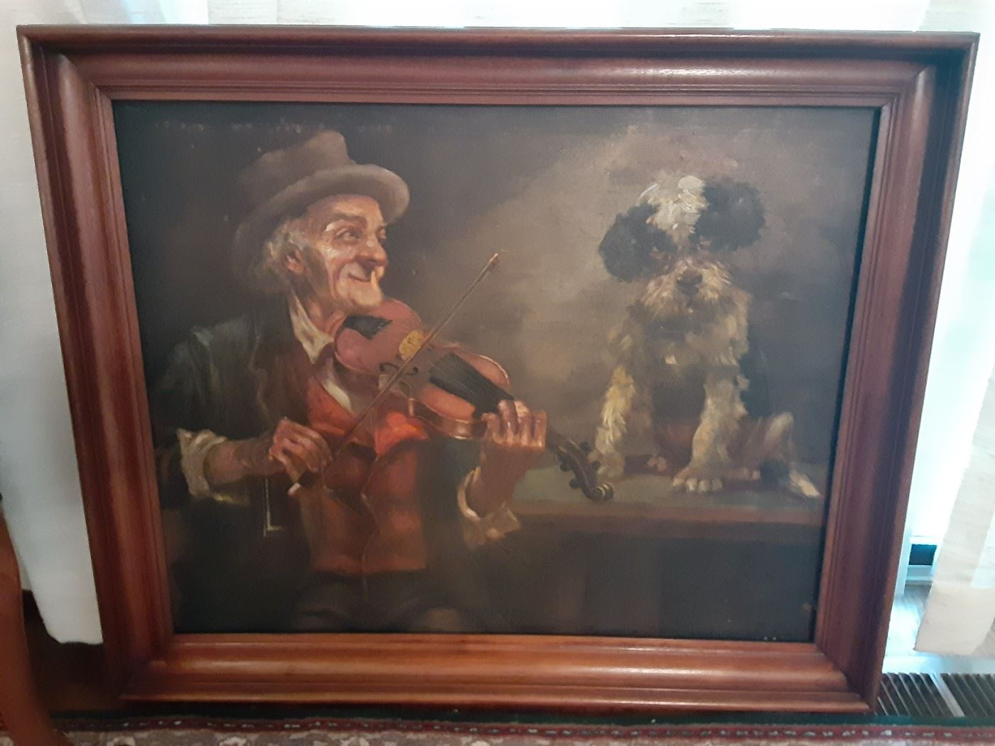 Whimsical Antique Painting ...no signature found