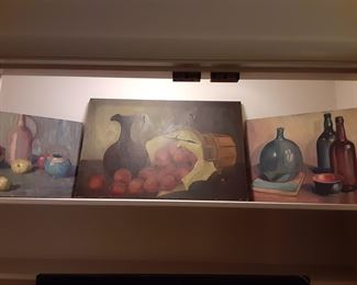 3 Old Still Life Paintings