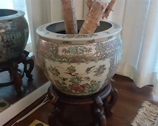 Oriental Planter and Stand