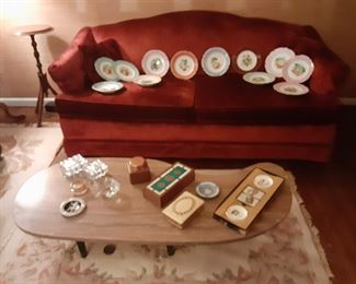 Custom Made Retro Marble Kidney Coffee Table