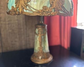 Antique Fabulous Tiffany Style Lamp 
Slag Glass 