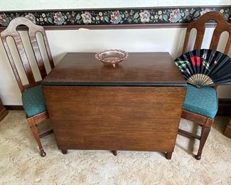 Gate Leaf Arts and Crafts Style Wood Table 