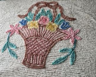 Vintage Chenille Bedspread 