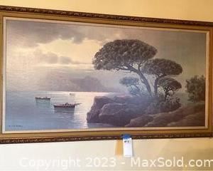 wlarge framed print sea or lakeshore4121 t