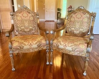 PAIR FORMAL CHAIRS