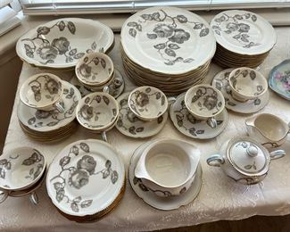 Castleton China. Clarice pattern. Complete set priced at $245.00