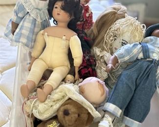 newer dolls, none are antique