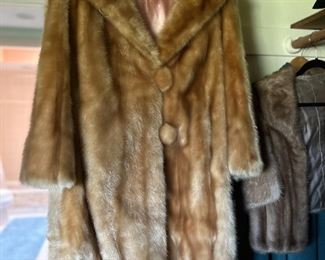 Gorgeous beaver womens coat. Worn once. Husband bought many years ago in  Canada .Priced at $350.00. 