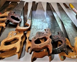 Saws - some with great carves designs - time to start a Saw Collection!