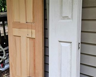 Solid Wood Doors, Some with glass, Bi-fold too.