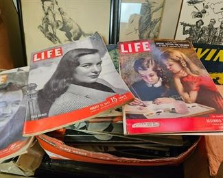 Almost 50 - 1950's Life Magazines. All for $50