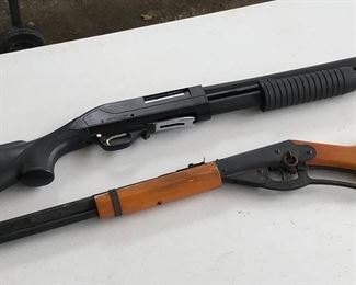 Daisy BB gun and Khan 12 gauge pump shotgun