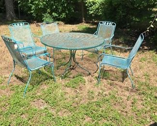 Wrought iron patio set