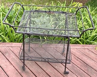 Wrought Iron Serving Cart