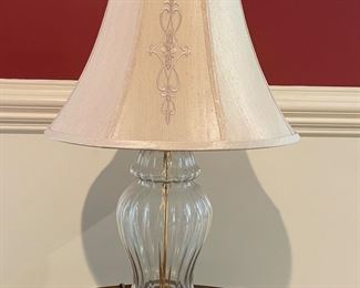 Glass/Brass Lamp