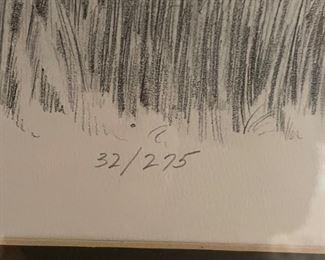 FRAMED/SIGNED/NUMBERED ART By TOM KENNEDY, 1975, 32/275