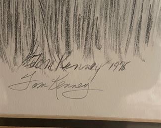 FRAMED/SIGNED/NUMBERED ART By TOM KENNEDY, 1975, 32/275