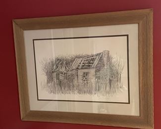 FRAMED/SIGNED/NUMBERED ART By TOM KENNEDY, 1975, 32/275