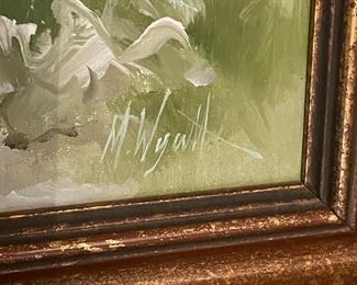 Framed M. Wyatt Oil on Canvas