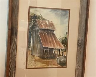 Framed Barn Print