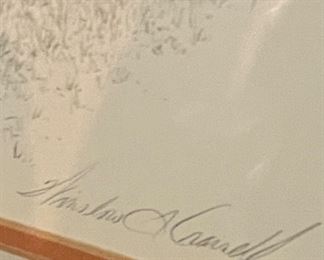 FRAMED/SIGNED/NUMBERED ART BY ..........., 177/1000