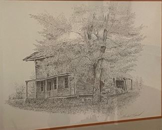 FRAMED/SIGNED/NUMBERED ART BY ..........., 177/1000