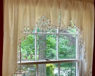 LACE EDGE CURTAINS (4 AVAILABLE)