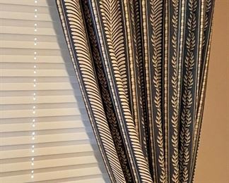 BLUE/WHITE VINE DRAPERIES