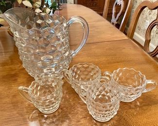 VINTAGE PITCHER, CREAM/SUGAR SETS