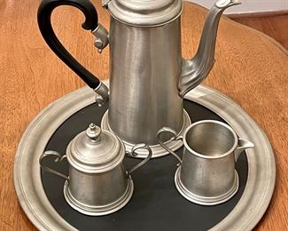 VINTAGE PEWTER TEA SET - SHEFFIELD ENGLAND