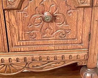 ANTIQUE OAK BUFFET