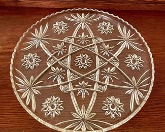 LARGE GLASS PLATTER
