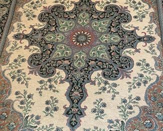 FRINGED RUG, 66" X 97"