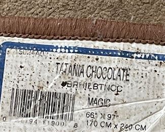 FRINGED RUG, 66" X 97"