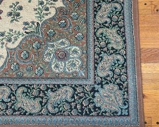 FRINGED RUG, 66" X 97"