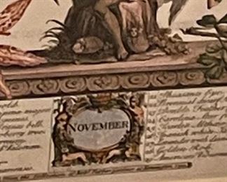 FRAMED "NOVEMBER" PRINT