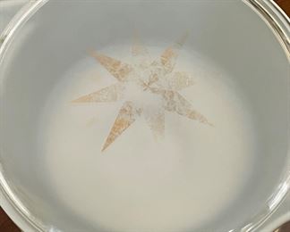 Vintage “Zodiac” Pyrex Bowl w/Lid and Chafing Stand