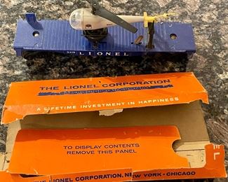 VINTAGE LIONEL ELECTRIC TRAINS - HELICOPTER LAUNCHER #3419