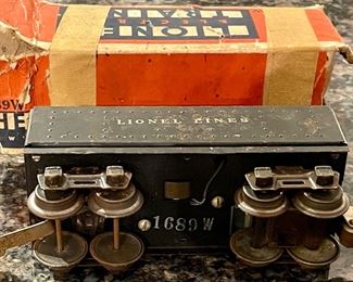 PREWAR LIONEL ELECTRIC TRAINS - WHISTLE TENDER #1689W