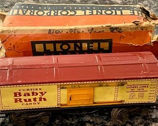 PREWAR LIONEL ELECTRIC TRAINS - BABY RUTH BOX CAR #1679