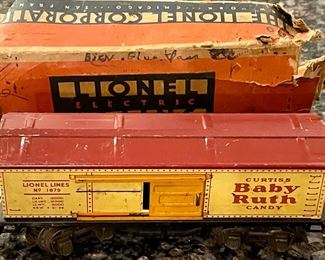 PREWAR LIONEL ELECTRIC TRAINS - BABY RUTH BOX CAR #1679
