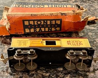 PREWAR LIONEL ELECTRIC TRAINS - BABY RUTH BOX CAR #1679