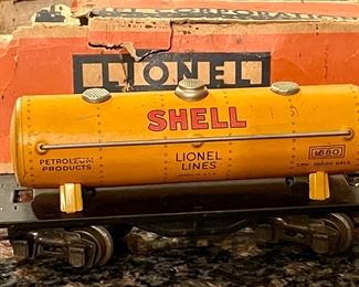 PREWAR LIONEL ELECTRIC TRAINS - SHELL TANK  CAR #1680