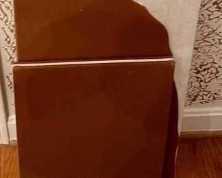 VINTAGE DINING ROOM TABLE, 6-CHAIRS W/NEEDLEPOINT SEATS, TABLE PADS